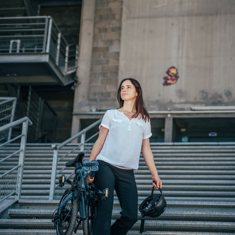 Photo d'un vélo pliant disponible en location
