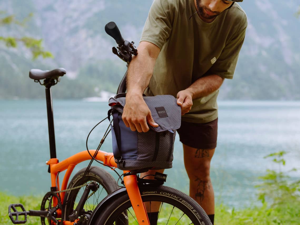 Moteur Ananda du Brompton Electric G Line en action sur piste cyclable