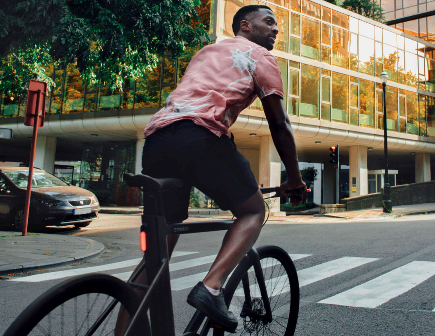 Photo d'un velo smart-bike, cowboy