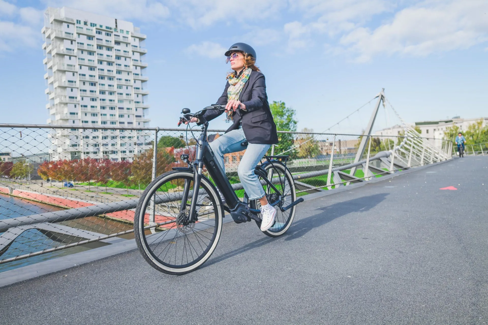 Photo d'un velo de ville à assistance electrique